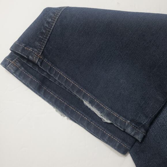 Express Barely Boot Zelda Bootcut Slim Fit Ultra Low Rise Medium Wash Jeans Sz 6 - Picture 4 of 12